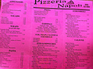 Pizzeria Napoli menu