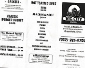 Big City Pizza menu