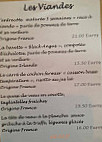 Chez Aristide menu