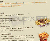 A&w All-american Food menu