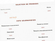 Au P’tit Bouchon menu