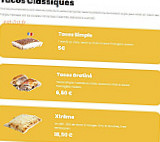 Chamas Tacos menu