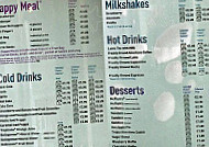 Mcdonald's menu