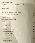 Mainland China menu