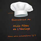 Le Mille Pates De L'horloge menu