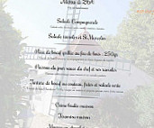 Le Moulin Vert menu