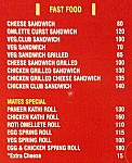 Hungry Mates menu