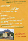 Le Chalet à Pizza menu