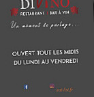 Le Di Vino menu