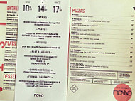 Nonno menu