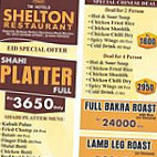 Shelton Mardan menu