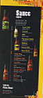 Buffalo Wild Wings  menu