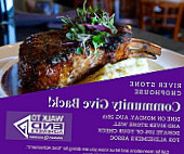 River Stone Chophouse food