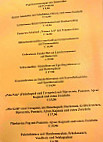 Jägerstüberl menu