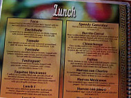 El Centenario menu