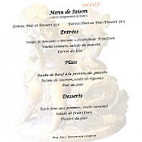 La Bagatelle menu