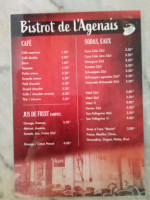 Le Bistrot De L'agenais menu