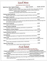 Ritchie's Market Place menu