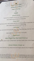 Trapp Family Lodge Dining Room menu