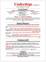 D K Market Pizza menu