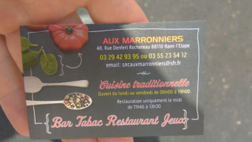 Aux Maronniers food