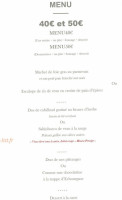 Le Relais St-Jacques menu