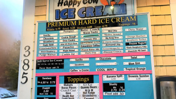 Happy Cow Ice Cream Shop outside