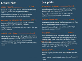 Nice Sea Food menu