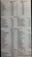 Tokyo Japanese Steakhouse And Sushi menu