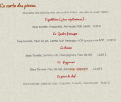 Chez Caro'line menu