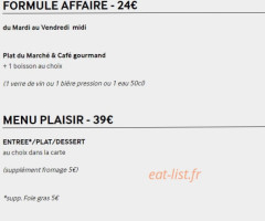 L 'atelier Par K menu