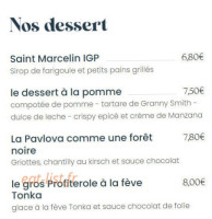 L'ours Qui Boude menu