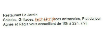 Resto Le Jardin D'agnes menu