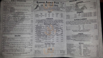 Robbins Pizza food