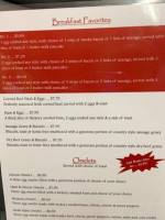 Eb's Eatery menu