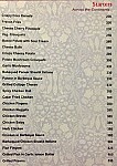 Fionaa Lounge And Restaurant menu