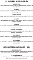 Le Burger Du Lignon menu