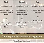 Le Moulin De Cugy menu