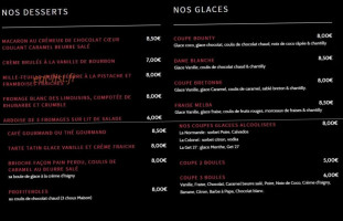 Plaisir Gourmand menu