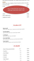 Du Tourisme Restaurant menu