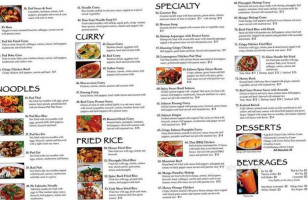 7 Seven Thai menu