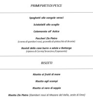 Da Zio Pietro menu