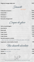 L'ours Blanc menu