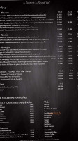 Le Bistrot de St Val menu