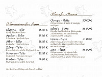 Olympia menu