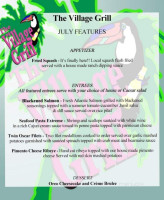 Village Grill menu