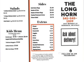 Longhorn menu