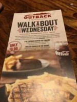 Outback Steakhouse food