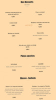 La Storia menu