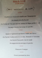 La Barbacane menu